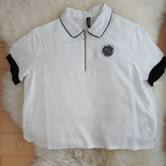 Forever 21 viscose collared short sleeve top S/P - Picture 12 of 14